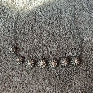 Elegant Silver Beaded Necklace from JCrew